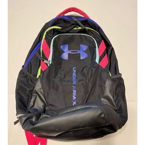 Under‎ Armour Hustle 3.0 Backpack, Black/Black/Constellation Purple, One Size